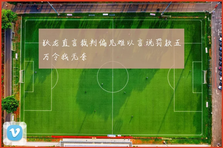 狄龙直言裁判偏见难以言说罚款五万令我无奈